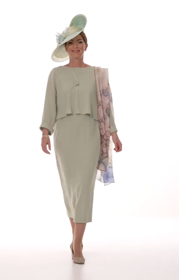 Occasion Wear - Tapered Dress and Swing Jacket