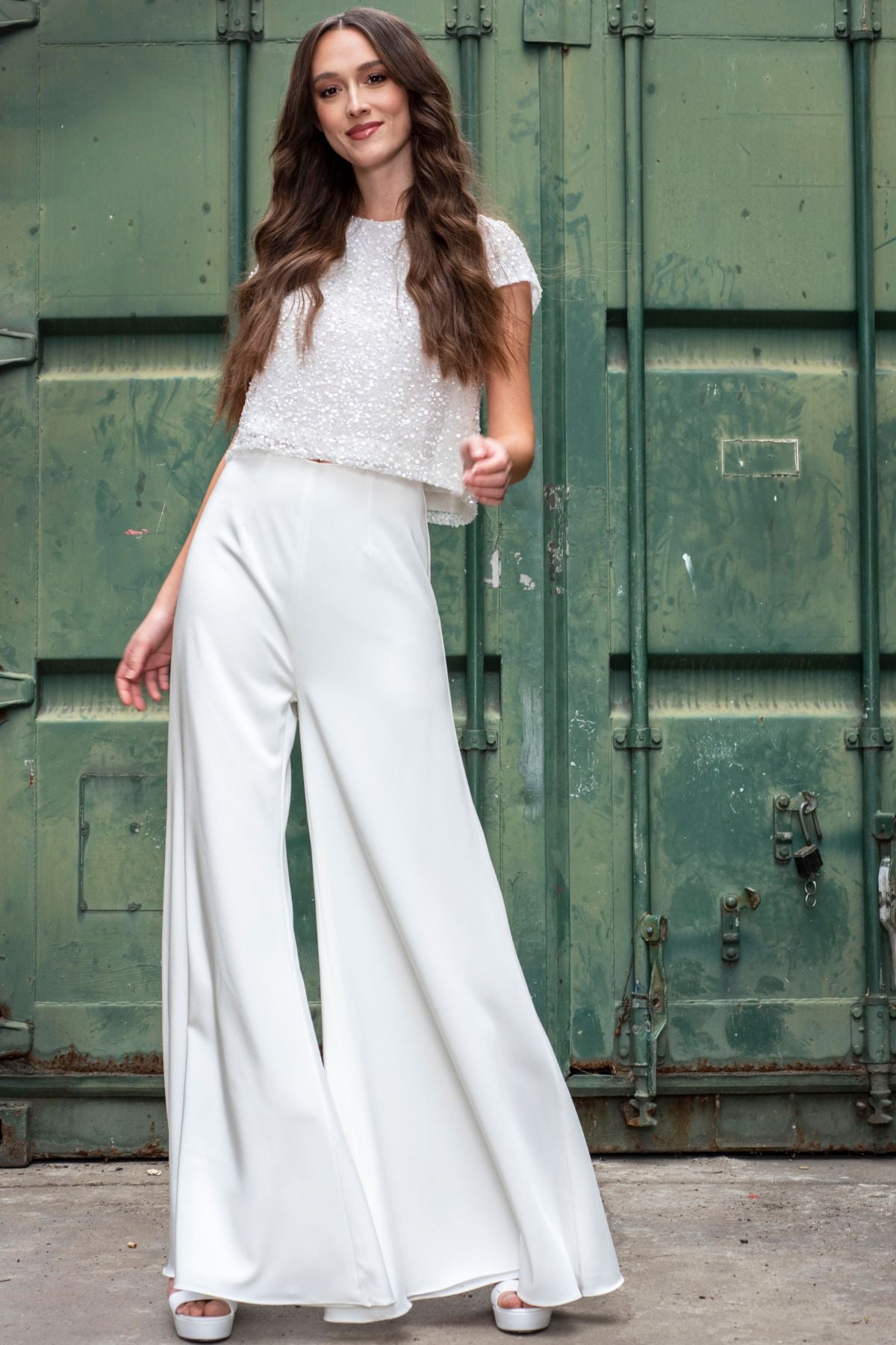 Hadley Bridal Trouser Outfit by Freda Bennet