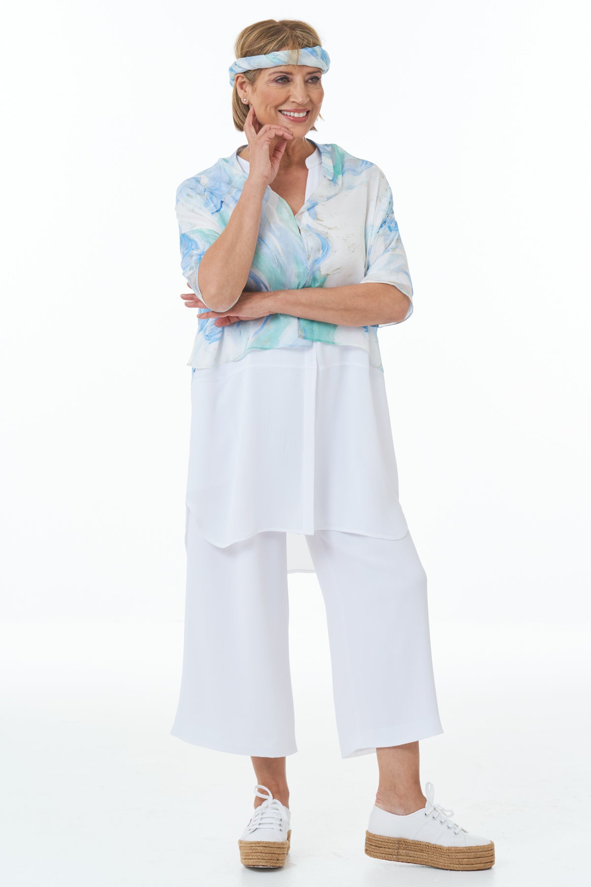 Casual Chic - Cropped Fine Art Shirt