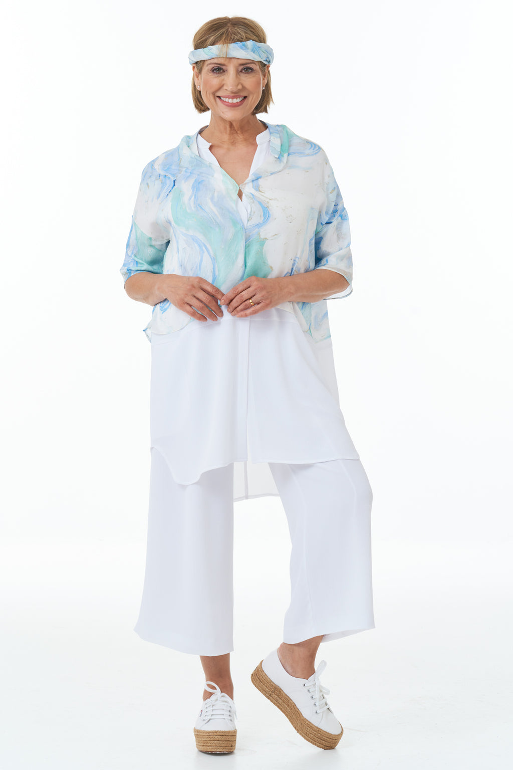 Casual Chic - Cropped Fine Art Shirt