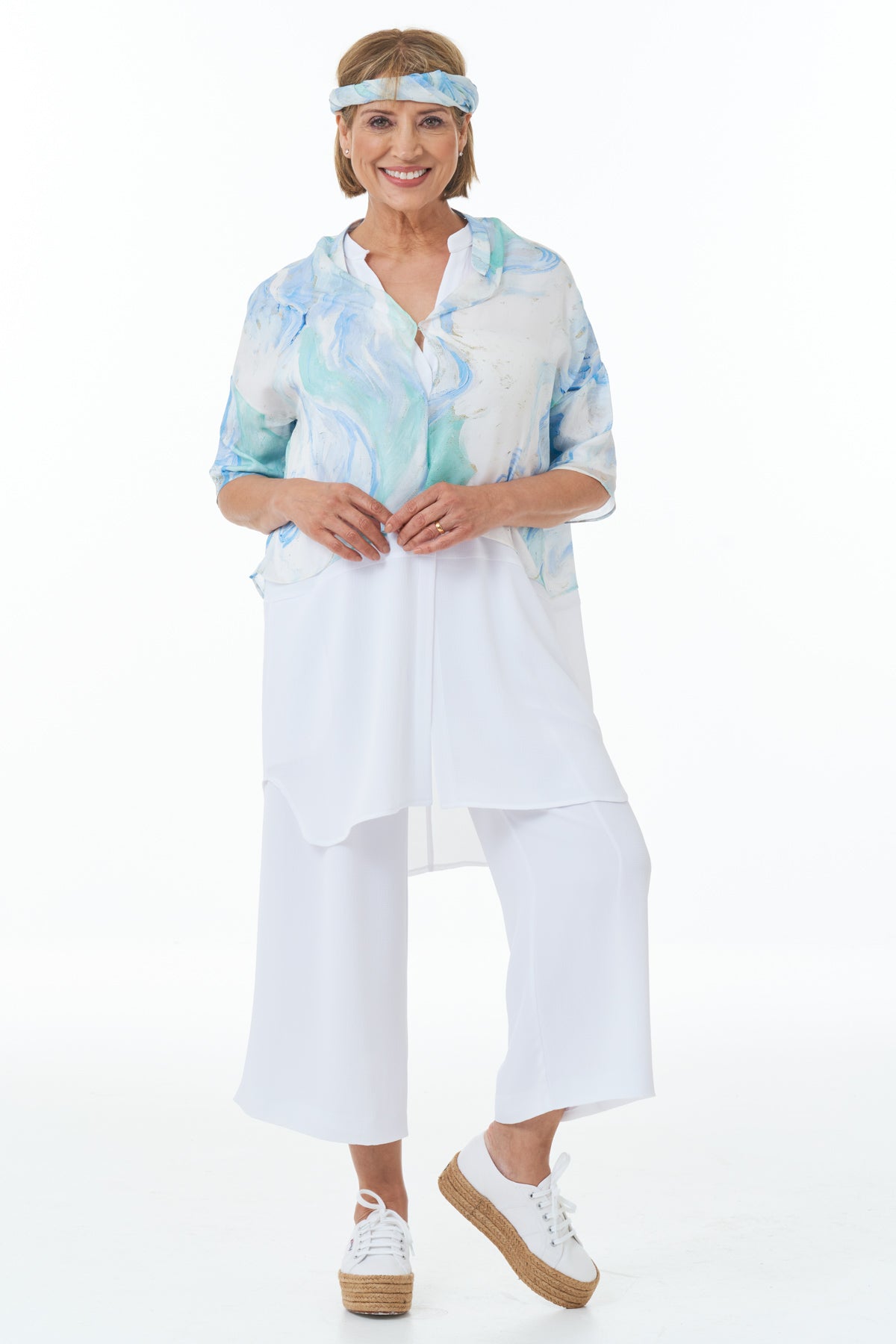 Casual Chic - Cropped Fine Art Shirt