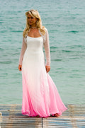 Blush Pink and Ivory Wedding Dress