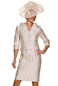 Sophisticated Knee Length Dress and Tailored Button Jacket