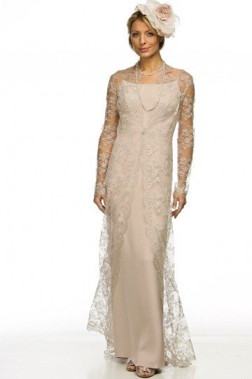 SALE - Light Beige Lace Dress