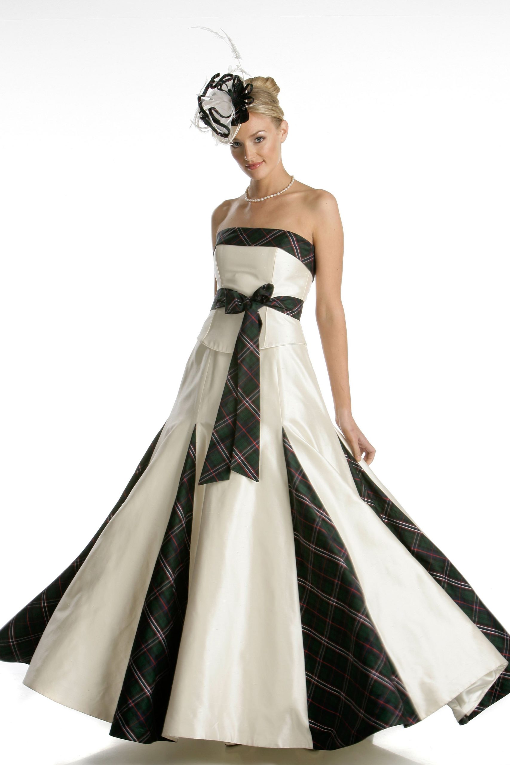 Plaid wedding dress for on sale sale