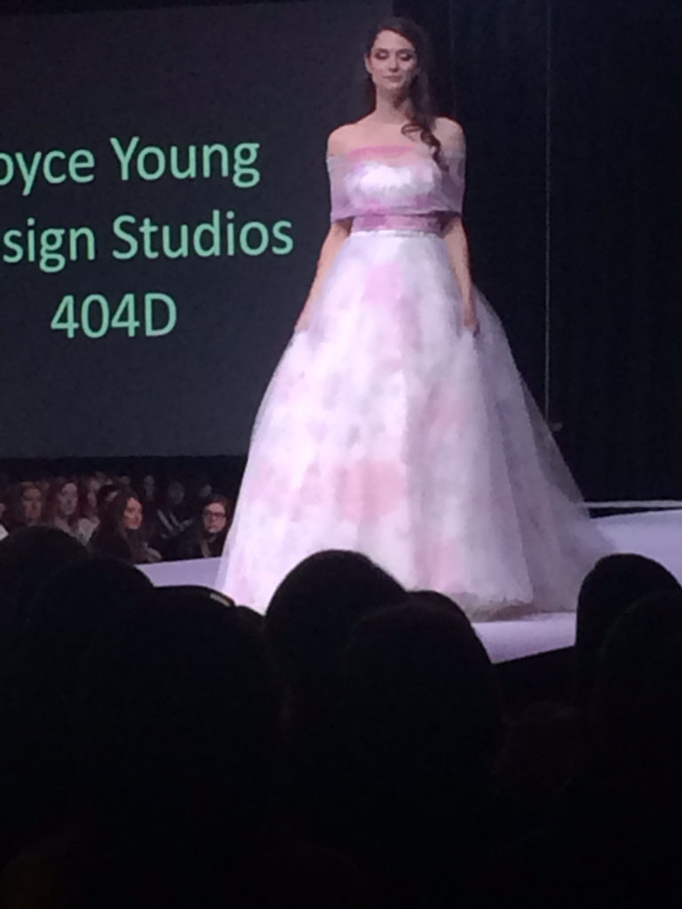Floral wedding dress